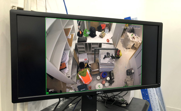 CCTV infrastructure installation example