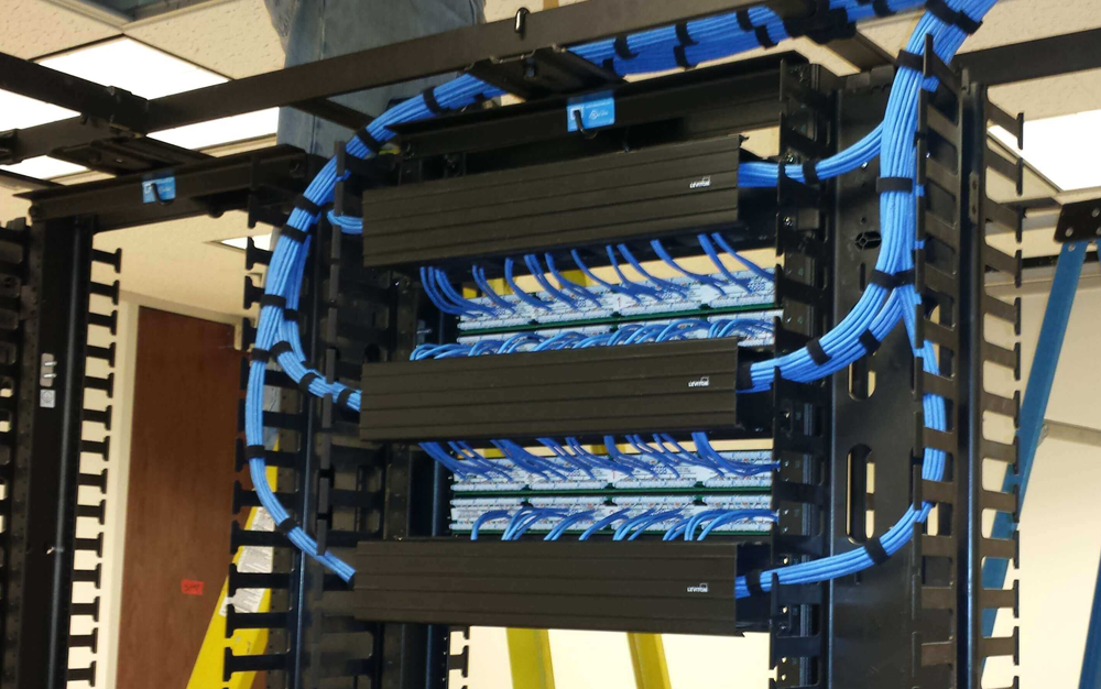 Detailed cabling installation work